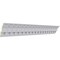 Ekena Millwork 5"H x 3 7/8"P x 6 3/8"F x 94 1/2"L, (2" Repeat), Dentil and Leaf Crown Moulding MLD05X03X06DE - alternate 4